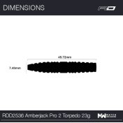Dardos Red Dragon Amberjack Pro 2 90% 23g - 7