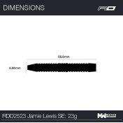 Dardos Red Dragon Jamie Lewis SE 90% 23g - 7