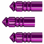 Protector Plumas Aluminio Mission F-Protect 3 Unidades Morado - 2