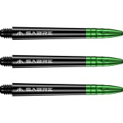 Cañas Mission Darts Sabre Polycarbonate Negra Verde Larga 48mm - 2