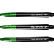 Cañas Mission Darts Sabre Polycarbonate Negra Verde Intermedia 41mm - 3