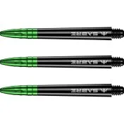 Cañas Mission Darts Sabre Polycarbonate Negra Verde Corta 34mm - 3