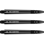 Cañas Mission Darts Sabre Polycarbonate Negra Negra Corta 34mm - 2