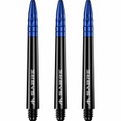 Cañas Mission Darts Sabre Polycarbonate Negra Azul Larga 48mm