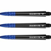 Cañas Mission Darts Sabre Polycarbonate Negra Azul Intermedia 41mm - 2