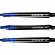 Cañas Mission Darts Sabre Polycarbonate Negra Azul Intermedia 41mm - 2