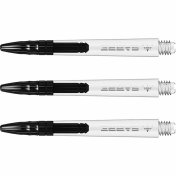 Cañas Mission Darts Sabre Polycarbonate Negra Transparente Larga 48mm - 2