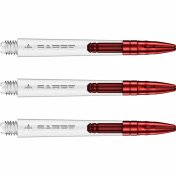 Cañas Mission Darts Sabre Polycarbonate Roja Transparente Intermedia 41mm - 2