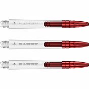 Cañas Mission Darts Sabre Polycarbonate Roja Transparente Corta 34mm - 2