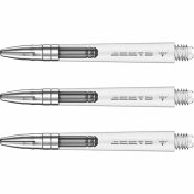 Cañas Mission Darts Sabre Polycarbonate Plata Transparente Corta 34mm - 3
