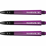 Cañas Mission Darts Sabre Polycarbonate Morado Negro Corta 34mm - 2