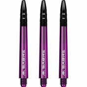 Cañas Mission Darts Sabre Polycarbonate Morado Negro Corta 34mm - 1