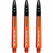 Cañas Mission Darts Sabre Polycarbonate Naranja Negro Larga 48mm - 1