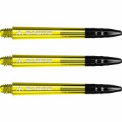 Cañas Mission Darts Sabre Polycarbonate Amarillo Negro Larga 48mm - 2