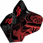 Plumas Mission Darts No2 Std Samurai II - Red - 2
