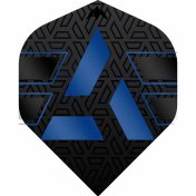 Plumas Mission Darts No2 Std Hazard Negro Azul - 1