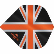  Plumas Mission Darts No2 Std Alliance Union Jack Negro Naranja 150 - 2