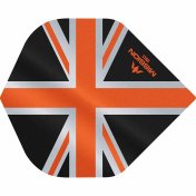  Plumas Mission Darts No2 Std Alliance Union Jack Negro Naranja 150 - 3