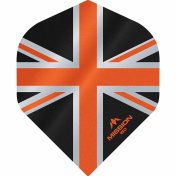  Plumas Mission Darts No2 Std Alliance Union Jack Negro Naranja 150 - 1