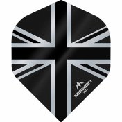  Plumas Mission Darts No2 Std Alliance Union Jack Negro 150 - 1