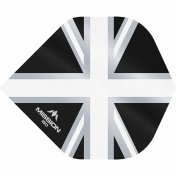  Plumas Mission Darts No2 Std Alliance Union Jack Negro Blanco 150 - 2