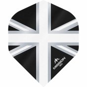  Plumas Mission Darts No2 Std Alliance Union Jack Negro Blanco 150 - 1