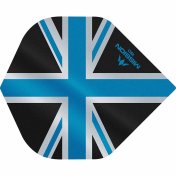  Plumas Mission Darts No2 Std Alliance Union Jack Negro Azul 150 - 2