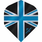  Plumas Mission Darts No2 Std Alliance Union Jack Negro Azul 150 - 1