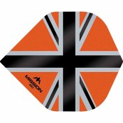  Plumas Mission Darts No2 Std Alliance-X Union Jack Negro Naranja 150 - 2
