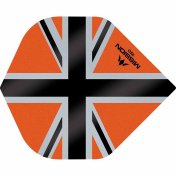  Plumas Mission Darts No2 Std Alliance-X Union Jack Negro Naranja 150 - 3