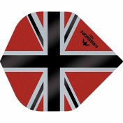  Plumas Mission Darts No2 Std Alliance-X Union Jack Negro Rojo 150 - 3