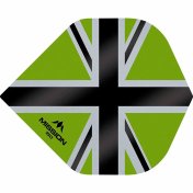  Plumas Mission Darts No2 Std Alliance-X Union Jack Negro Verde 150 - 2