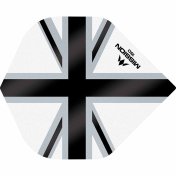  Plumas Mission Darts No2 Std Alliance-X Union Jack Negro Blanco 150 - 2