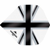  Plumas Mission Darts No2 Std Alliance-X Union Jack Negro Blanco 150 - 3