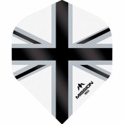  Plumas Mission Darts No2 Std Alliance-X Union Jack Negro Blanco 150 - 1
