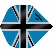  Plumas Mission Darts No2 Std Alliance-X Union Jack Azul Negro 150 - 3