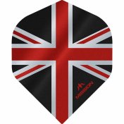 Plumas Mission Darts No2 Std Alliance Union Jack Negro Rojo