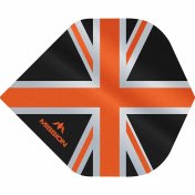 Plumas Mission Darts No2 Std Alliance Union Jack Negro Naranja - 2