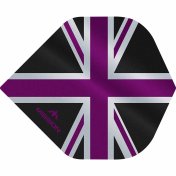 Plumas Mission Darts No2 Std Alliance Union Jack Negro Morado - 2