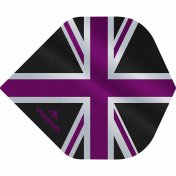 Plumas Mission Darts No2 Std Alliance Union Jack Negro Morado - 2