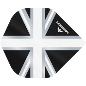 Plumas Mission Darts No2 Std Alliance Union Jack Negro Blanco - 2