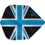 Plumas Mission Darts No6 Alliance Union Jack Negro Azul - 3