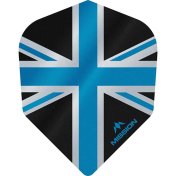 Plumas Mission Darts No6 Alliance Union Jack Negro Azul