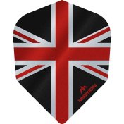 Plumas Mission Darts No6 Alliance Union Jack Negro Rojo - 1