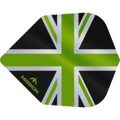 Plumas Mission Darts No6 Alliance Union Jack Negro Verde - 3