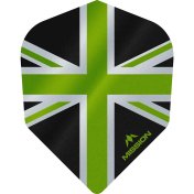 Plumas Mission Darts No6 Alliance Union Jack Negro Verde - 1