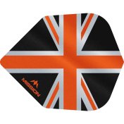 Plumas Mission Darts No6 Alliance Union Jack Negro Naranja - 2