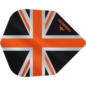 Plumas Mission Darts No6 Alliance Union Jack Negro Naranja - 3