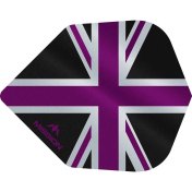 Plumas Mission Darts No6 Alliance Union Jack Negro Morado - 3