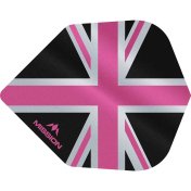 Plumas Mission Darts No6 Alliance Union Jack Negro Rosa - 2